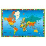Sous - main carte du monde