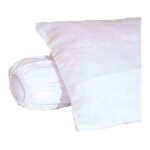 Sous - taie d'oreiller molleton 100% coton gratt 60x60 cm blanc (lot de 2)