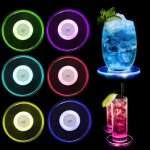 Sous - verres led avec 7 modes déclairage verres lumineux lumières étanches pour fêtes en verre mariages ... Sous - verres led avec 7 modes déclairage verres lumineux lumières étanches pour fêtes en verre mariages ...