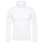 Sous - vtement tee shirt homme col roul manches longues - blanc