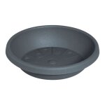 Soucoupe pot de fleur cylindro anthracite  53cm