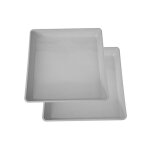 Soucoupes pots plantes carr�es 2 pi�ces 10 pouces plateau �pais imperm�able pour fleurs int�rieur ext�rieur ...