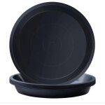 Soucoupe / sous - soucoupe pour plantes en plastique / sous - soucoupe - 5 pots noirs - 30cm - convient ...