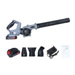 Souffle � feuilles sans fil �lectrique avec 2 batteries et chargeur modes � 3 vitesses et poign�e rotative ...
