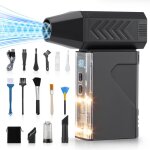 Souffleur air comprim� souffleur pc - air duster 130000 rpm avec lumi�re led mini souffleur voiture 8000 ...