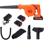 Souffleur aspirateur sans fil pour pc souffleur de poussire avec 2 batteries 21v aspirateur de voiture ...