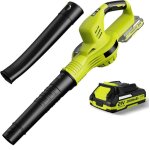 Souffleur batterie - souffleur de feuilles sans fil 21 v 3000w souffleur feuilles mortes 2 modes de vitesse ...