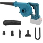 Souffleur �lectrique sans fil 2200w 2 en 1 souffleur et aspirateur d�bit dair 3. 6 m / min 2 x18v batterie ...