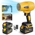 Souffleur � feuilles - mellwin - souffleur sans fil 33000rpm - moteur sans balais - 2x3ah 20v