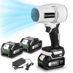Souffleur lectrique turbo sans fil 10000rpm souffleur de poussire / neige / feuille blanc - onevan ...