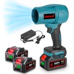 Souffleur lectrique turbo sans fil 500rpm souffleur de poussire / neige / feuille - onevan - 2x 3ah ...