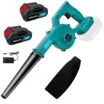 Souffleur souffleurs de feuilles et aspirateurs lectriques 2 en 1 2 batterie 30 a compatible avec la ...