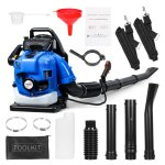 Souffleur � feuilles souffleur � dos � essence 756�cc souffleuse � neige � 4 temps 2600w 750cfm bleu