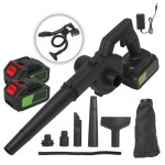Souffleur de feuilles sans fil - 2 en 1 souffler et aspirer - 23000 tr / min - 2 batterie 21v 4. 0ah ... Souffleur de feuilles sans fil - 2 en 1 souffler et aspirer - 23000 tr / min - 2 batterie 21v 4. 0ah ...