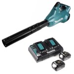 Souffleur de feuilles sans fil - makita - dub 362 - 36v - 2x batteries 5. 0ah - chargeur double