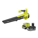 Souffleur - ryobi - 18 v turbo jet - vitesse max. 160 km / h - dbit air max. : 99 m / min - 1 batterie ...