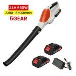 Souffleur batterie sans fil 2200w - souffleur � feuilles sans fil 21v - 2 batteries + 1 chargeur - 5 ...