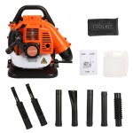 Souffleur thermique - cremlank - eb808 - 550cfm - 125kw - 6800r / min - 52cc - orange - 180 * 45 * 45cm ...