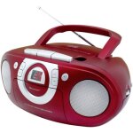 Soundmaster scd5100ro radio - lecteur cd fm cd aux cassette fm rouge fonc