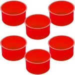 Sourceton 6 pcs moules de cuisson de moule à gâteau en silicone pour muffins rouge4 inch Sourceton 6 pcs moules de cuisson de moule à gâteau en silicone pour muffins rouge4 inch
