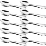 Sourceton pack de 10 cuill�re � pamplemousse et � dessert acier inoxydable avec bord dentel� 6 inch