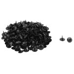 Sourcing map 200pcs clou tapissier pointe tapissier clou tapis punaise pour meuble dcoration noir 9 ...