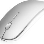 Souris bluetooth - ulisem - rechargeable - silencieuse - 3 dpi rglables - argent