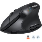 Souris ergonomique souris sans fil souris verticale rechargeable bluetooth 4 dpi 800 - 2400 souris bluetooth ...