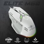 Souris gamer rgb - spirit of gamer - elite m60 artic - 20000 dpi - 9 boutons programmables - filaire