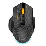 Souris de jeu silencieuse filaire sans fil 24 g 3 modes 12800 dpi rglable 5 boutons programmables noir ...