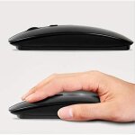 Souris pour pc lenovo usb sans fil ultra plate universelle capteur optique 3 boutons ordinateur (couleur ...