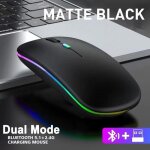 Souris sans fil - bluetooth 5. 1 - usb 2. 4ghz - 1600dpi - rechargeable - ergonomique Souris sans fil - bluetooth 5. 1 - usb 2. 4ghz - 1600dpi - rechargeable - ergonomique