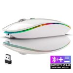 Souris sans fil souris bluetooth rechargeable portable souris silencieux (800 / 1200 / 1600dpi) pour ... Souris sans fil souris bluetooth rechargeable portable souris silencieux (800 / 1200 / 1600dpi) pour ...