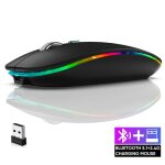 Souris sans fil souris bluetooth rechargeable portable souris silencieux (800 / 1200 / 1600dpi) pour ... Souris sans fil souris bluetooth rechargeable portable souris silencieux (800 / 1200 / 1600dpi) pour ...