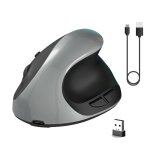Souris silencieuse sans fil verticale - hxsj x10 - 24ghz - ergonomie - 2400dpi - 600mah - 6 buttons - ... Souris silencieuse sans fil verticale - hxsj x10 - 24ghz - ergonomie - 2400dpi - 600mah - 6 buttons - ...