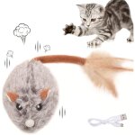 Souris t�l�command�e interactive pour chat avec d�tection intelligente - jouet �lectrique rechargeable ...