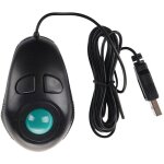 Souris trackball filaire usb souris portable pour pc et ordinateur portable - noire