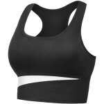 Soutien - gorge de sport femme maintien fort - noir - pour fitness - sans couture
