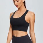 Soutien - gorge de sport femme sans armatures dos croises brassire avec amovible coussinet pour fitness ...