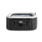 Spa gonflable intex - ardoise - 196 x 196 x 71 cm - 6 places - carr� - 28452np