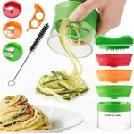 Spaghettis de légumes coupe légume spiralizer spaghetti légume 3en1 spirale de légumes trancheuse Spaghettis de légumes coupe légume spiralizer spaghetti légume 3en1 spirale de légumes trancheuse
