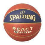 Spalding lnb react tf 250 composite ? ballon de basket (tailles 5 / 6 / 7) rev�tement caoutchouc