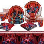 Spiderman enfant anniversaire decoration 69 pcs anniversaire vaisselle kit décorations de fête danniversaire ... Spiderman enfant anniversaire decoration 69 pcs anniversaire vaisselle kit décorations de fête danniversaire ...