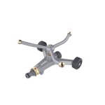 Spido ? arroseur m�tal rotatif sur roues ? 3 bras rotatifs ? surface 240 m� ? base mobile et stable ? ...