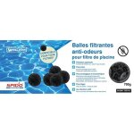Spido ? balles filtrantes black aqualoon 700 g ? charbon actif ? filtration piscine & spa 3 - 5 microns ...