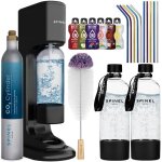 Saturateur  soda - spinel - bubbleon - kit complet avec accessoires - 60l deau gazeuse - compact et ...