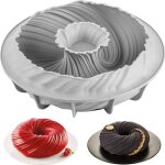 Spirale de forme de g�teau de cuisson moule fils de g�teau � la mousse de forme ronde de non - b�ton ...
