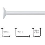 Spirella barre tringle pour rideau de douche dangle modulable à fixer en alu magic universal blanc Spirella barre tringle pour rideau de douche dangle modulable à fixer en alu magic universal blanc
