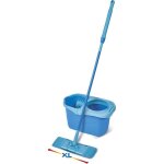 Spontex kit balai plat express system + xl avec seau essorage rotatif - t�te xl