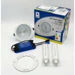 Spot encastrable - aric start 230 - �210mm - 2 lampes fluocompactes 26w - ballast �lectronique inclus ...